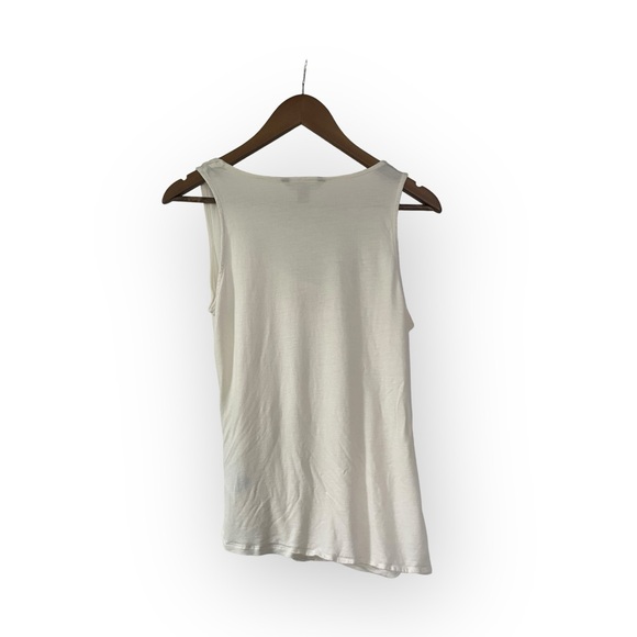 Banana Republic cream colored draped style tank top - Picture 3 of 8